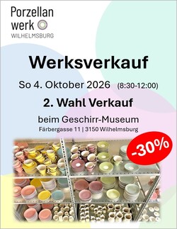 Werksverkauf 2. Wahl